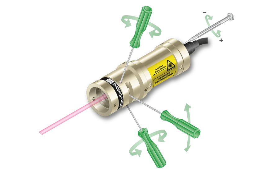 Low Noise Machine Vision Laser Collimator series LNC-56CM with tools