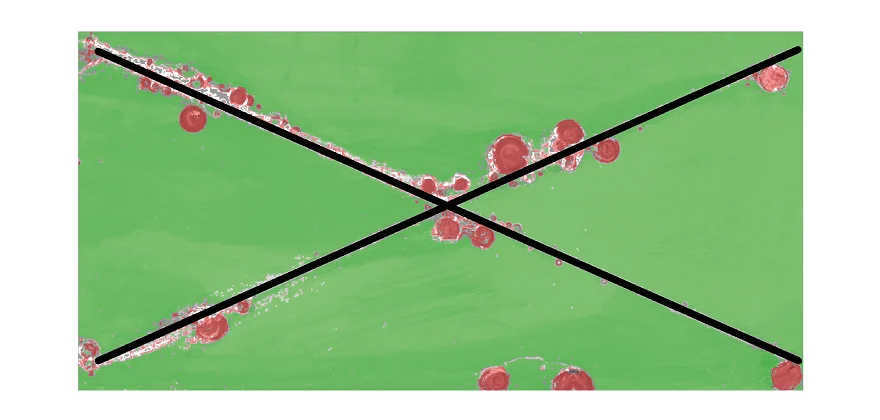 Corrosion Inspector: The complete image is marked using the trained machine learning algorithm.